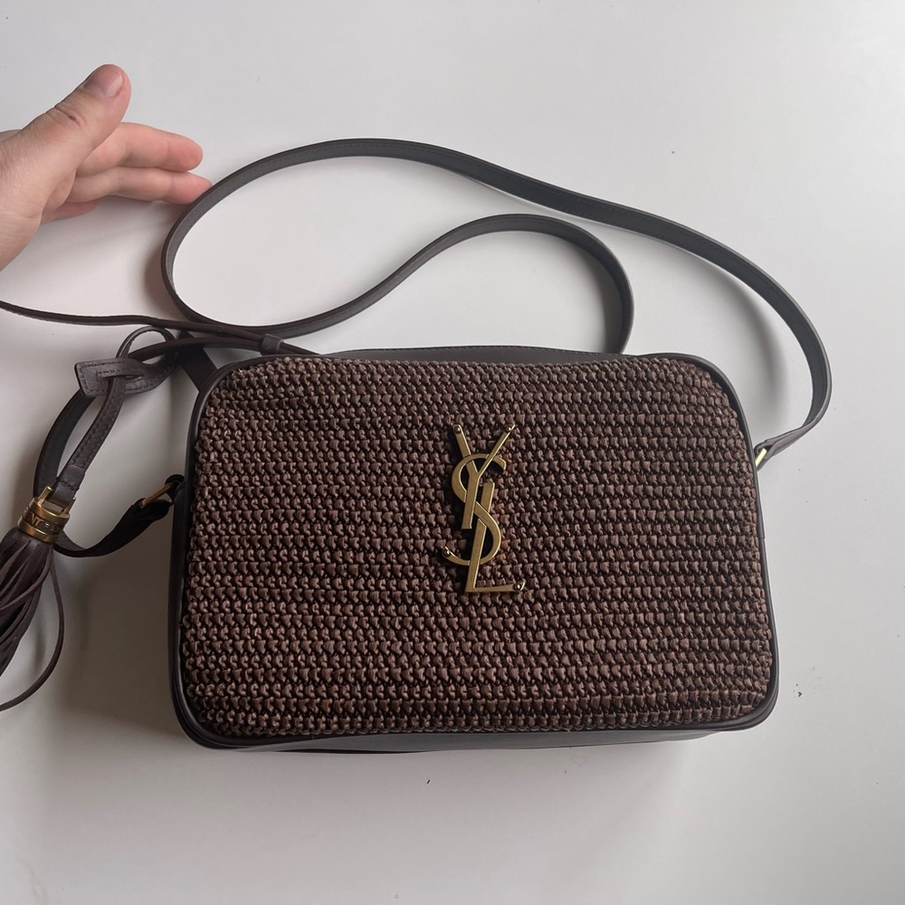 AUTHENTIC YSL LOU MONOGRAM CAMERA BAG